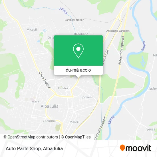 Hartă Auto Parts Shop