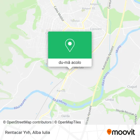 Hartă Rentacar Yvh