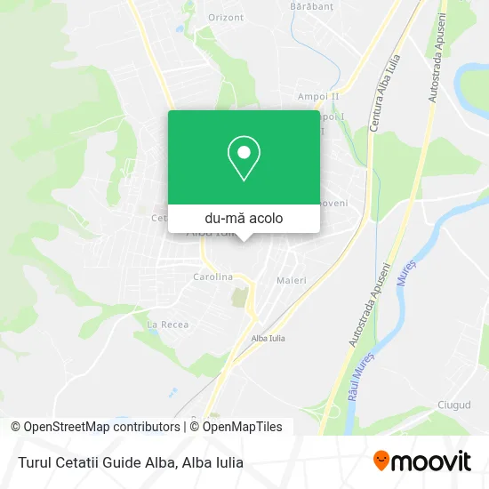 Hartă Turul Cetatii Guide Alba