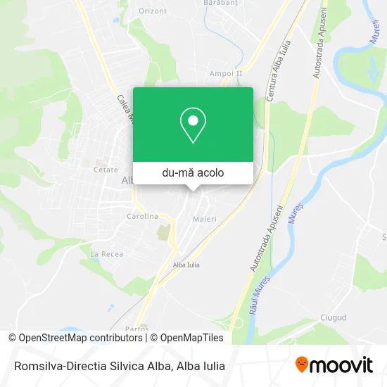 Hartă Romsilva-Directia Silvica Alba