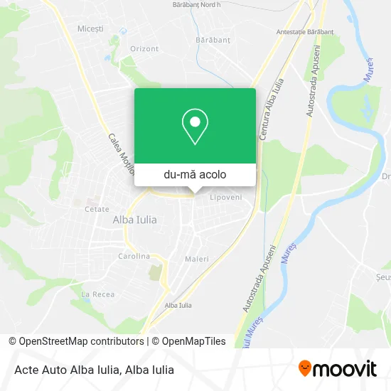 Hartă Acte Auto Alba Iulia