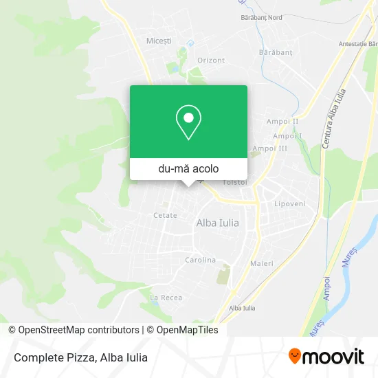 Hartă Complete Pizza