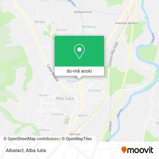 Hartă Albalact