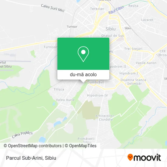 Hartă Parcul Sub-Arini