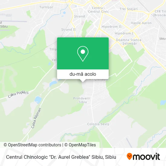 Hartă Centrul Chinologic "Dr. Aurel Greblea" Sibiu