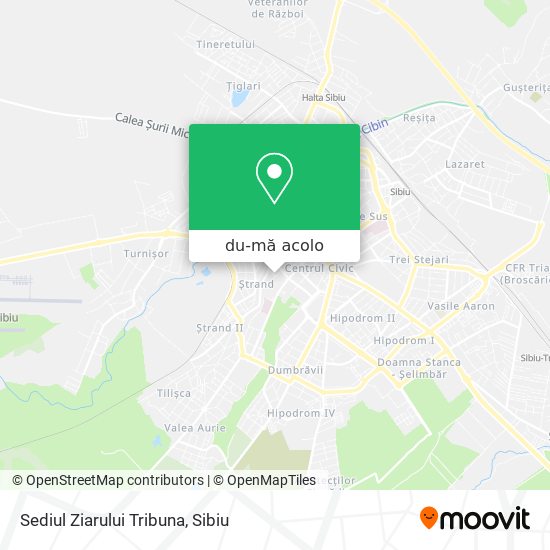 Hartă Sediul Ziarului Tribuna