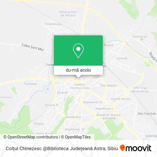 Hartă Colțul Chinezesc @Biblioteca Județeană Astra