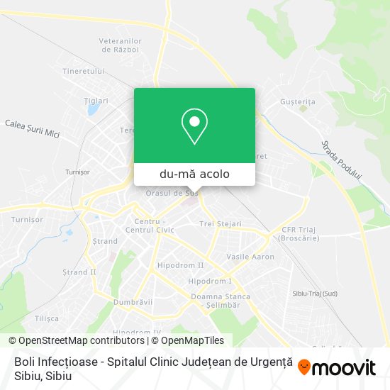 Hartă Boli Infecțioase - Spitalul Clinic Județean de Urgență Sibiu