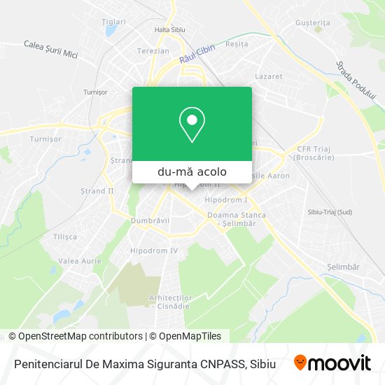 Hartă Penitenciarul De Maxima Siguranta CNPASS