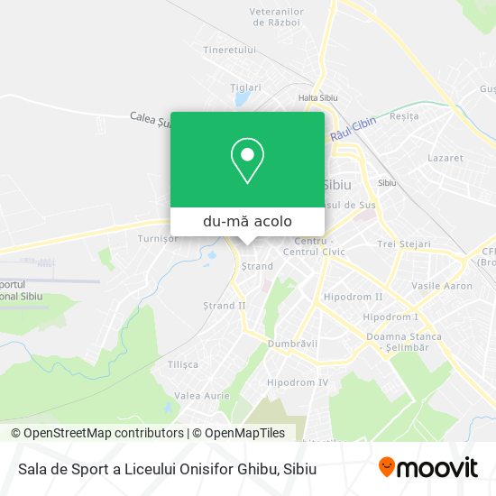 Hartă Sala de Sport a Liceului  Onisifor Ghibu