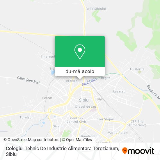 Hartă Colegiul Tehnic De Industrie Alimentara Terezianum