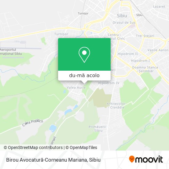 Hartă Birou Avocatură-Corneanu Mariana