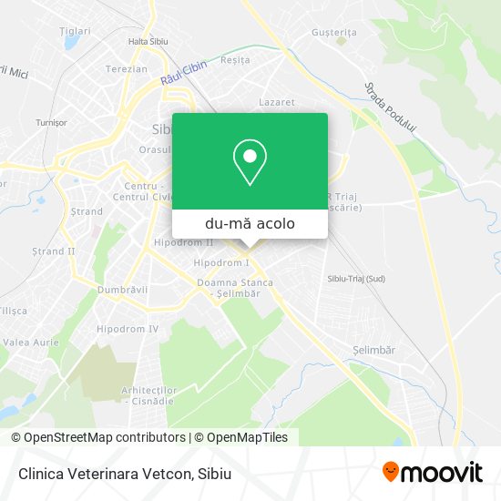 Hartă Clinica Veterinara Vetcon