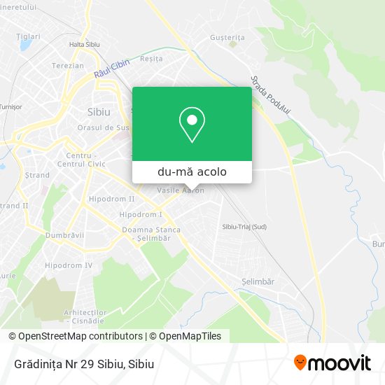 Hartă Grădinița Nr 29 Sibiu