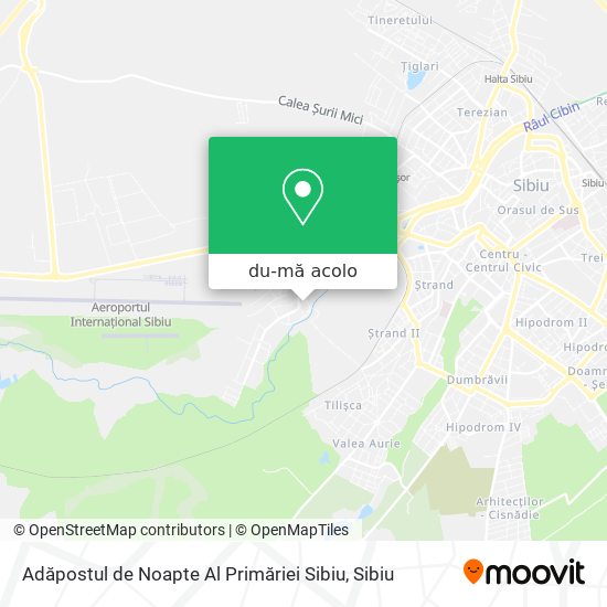 Hartă Adăpostul de Noapte Al Primăriei Sibiu