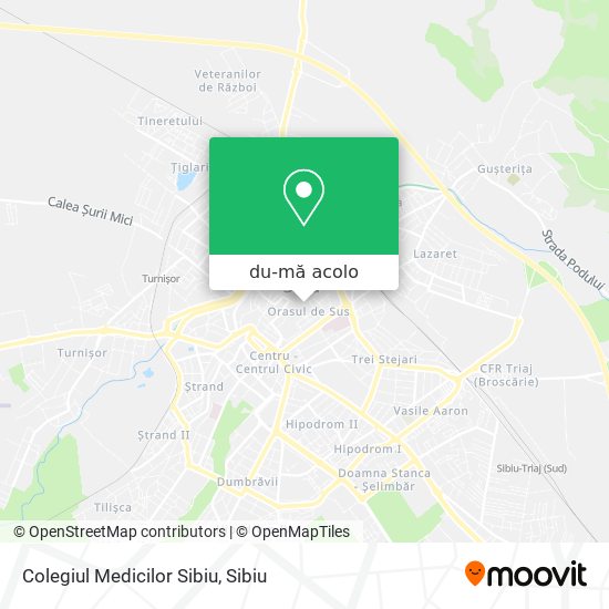 Hartă Colegiul Medicilor Sibiu