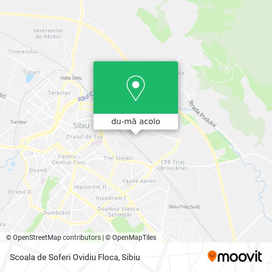 Hartă Scoala de Soferi Ovidiu Floca