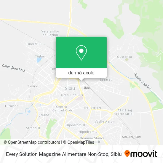 Hartă Every Solution Magazine Alimentare Non-Stop