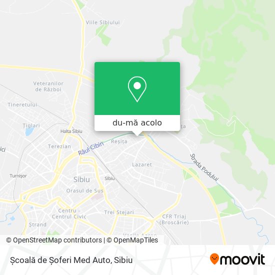 Hartă Școală de Șoferi Med Auto