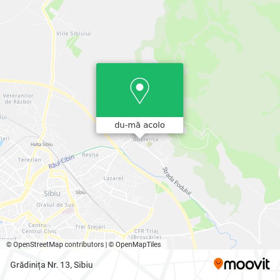 Hartă Grădinița Nr. 13
