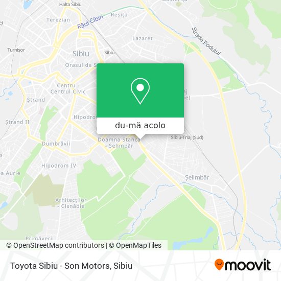 Hartă Toyota Sibiu - Son Motors