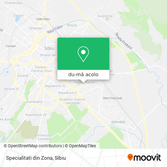 Hartă Specialitati din Zona
