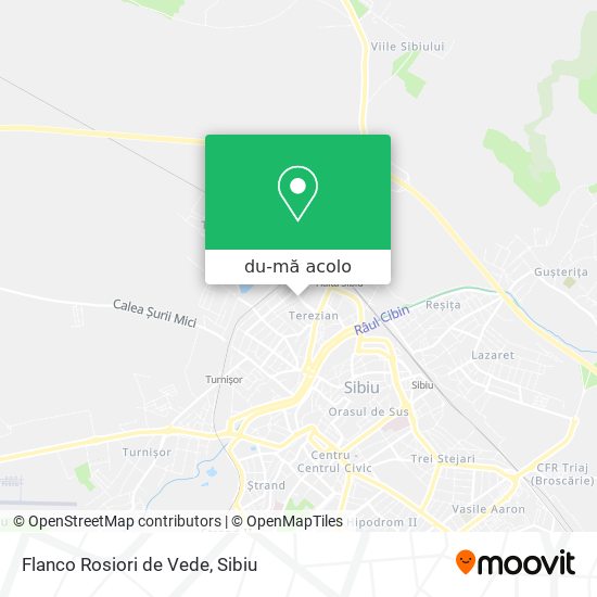 Hartă Flanco Rosiori de Vede