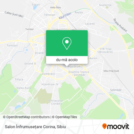 Hartă Salon Înfrumusețare Corina