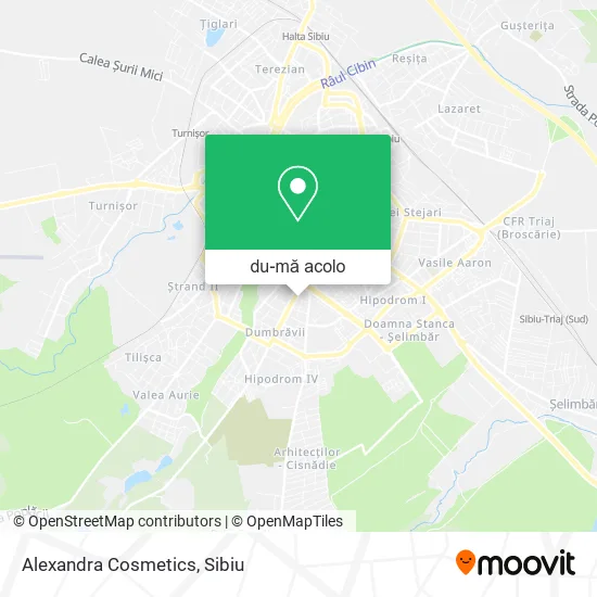 Hartă Alexandra Cosmetics