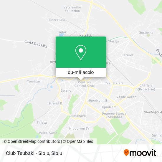 Hartă Club Tsubaki - Sibiu