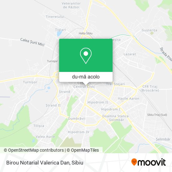 Hartă Birou Notarial Valerica Dan