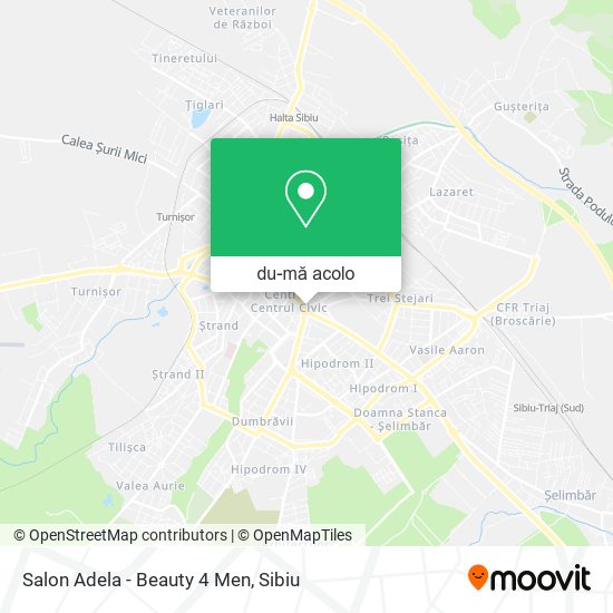 Hartă Salon Adela - Beauty 4 Men