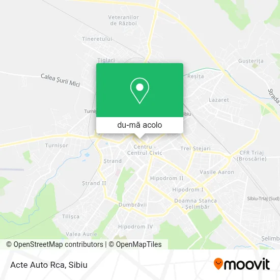 Hartă Acte Auto Rca