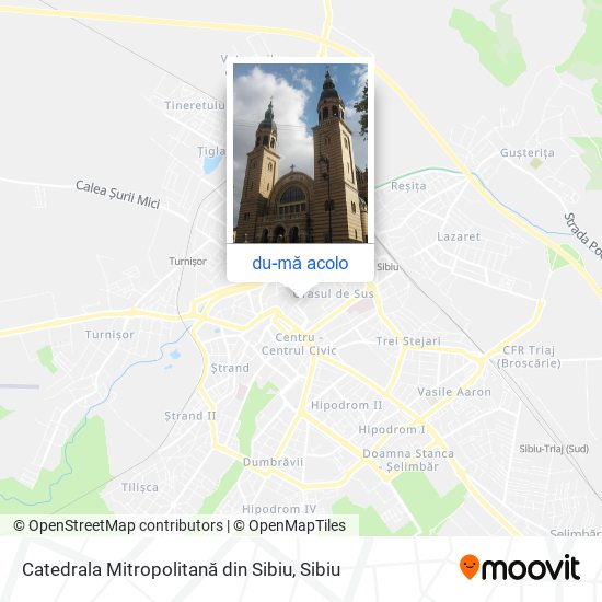 Hartă Catedrala Mitropolitană din Sibiu