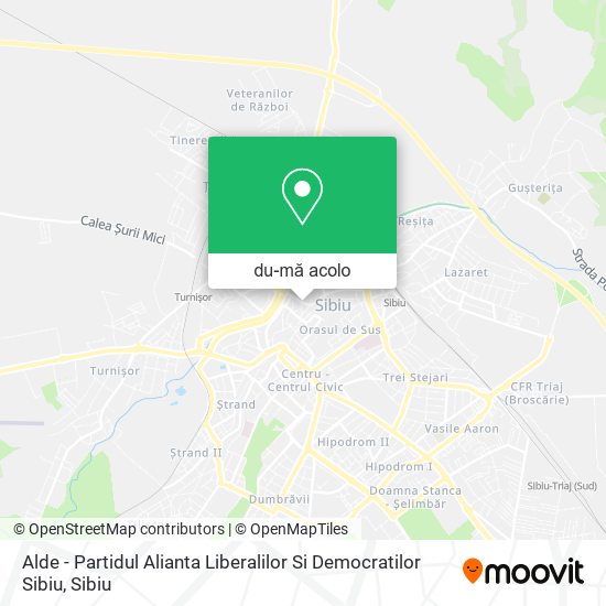 Hartă Alde - Partidul Alianta Liberalilor Si Democratilor Sibiu