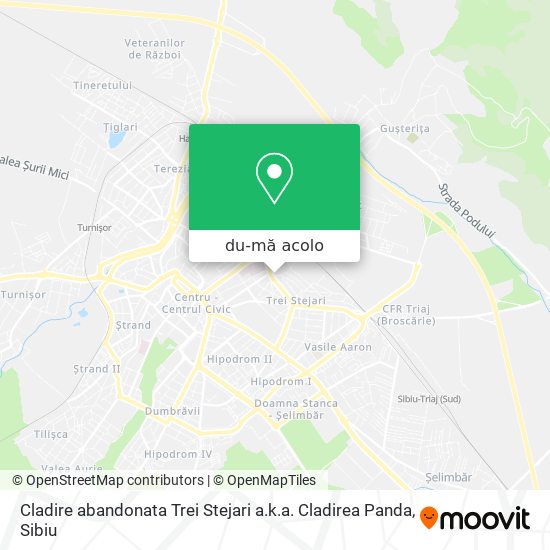 Hartă Cladire abandonata Trei Stejari a.k.a. Cladirea Panda