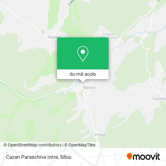 Hartă Cazan Paraschiva Intre