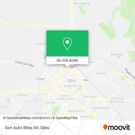 Hartă Sori Auto Shop Srl