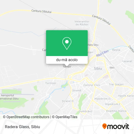 Hartă Radera Glass