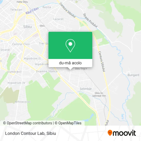 Hartă London Contour Lab