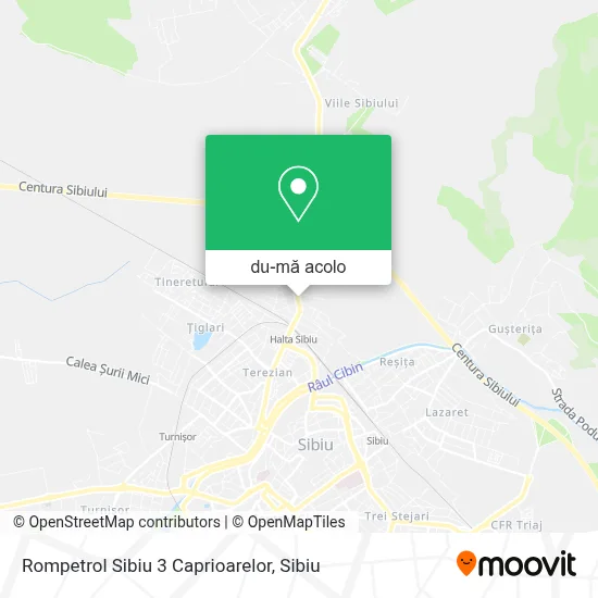 Hartă Rompetrol Sibiu 3 Caprioarelor