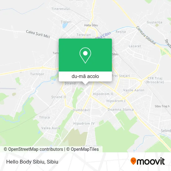 Hartă Hello Body Sibiu
