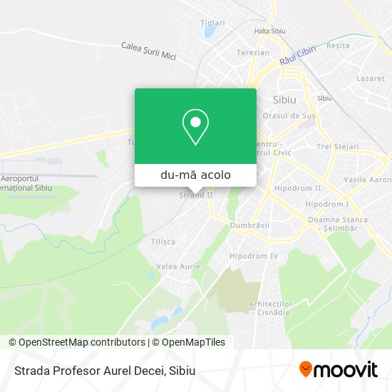 Hartă Strada Profesor Aurel Decei