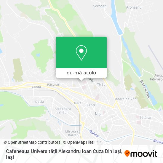Hartă Cafeneaua Universității Alexandru Ioan Cuza Din Iași