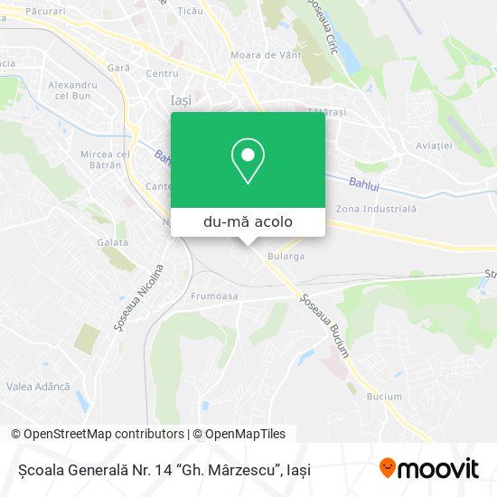 Hartă Școala Generală Nr. 14 “Gh. Mârzescu”