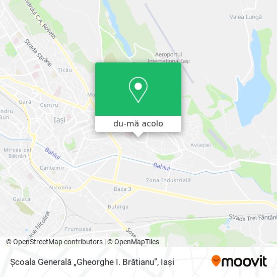 Hartă Școala Generală  „Gheorghe I. Brătianu”