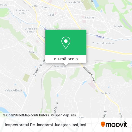 Hartă Inspectoratul De Jandarmi Județean Iași
