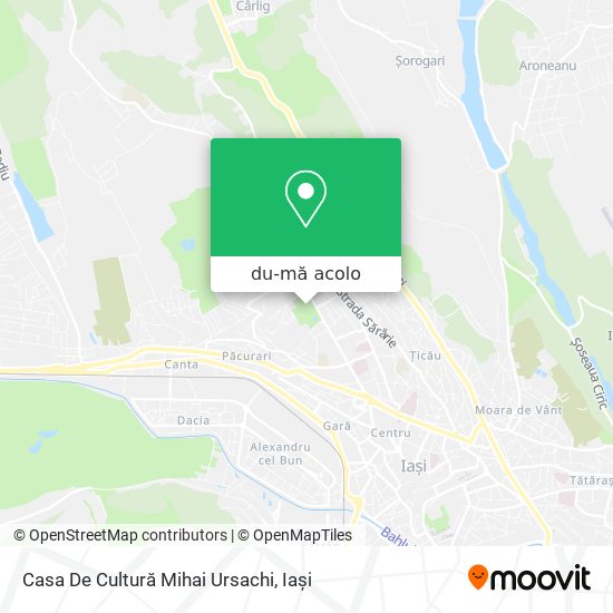 Hartă Casa De Cultură Mihai Ursachi