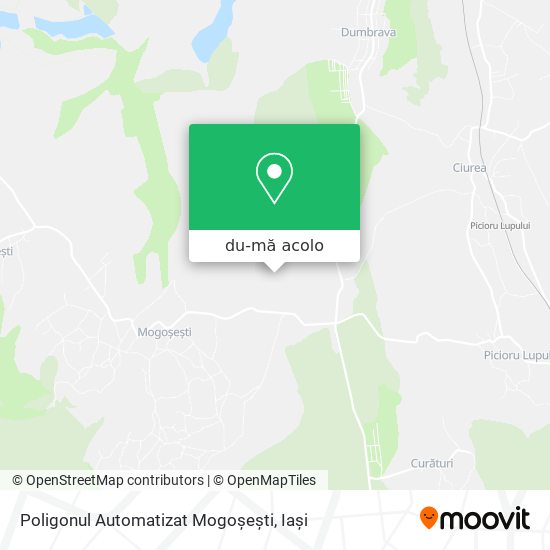Hartă Poligonul Automatizat Mogoșești