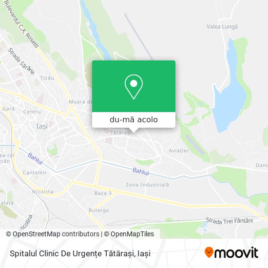 Hartă Spitalul Clinic De Urgențe Tătărași